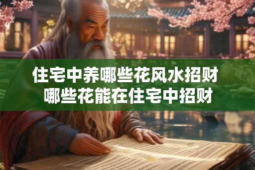 住宅中养哪些花风水招财 哪些花能在住宅中招财