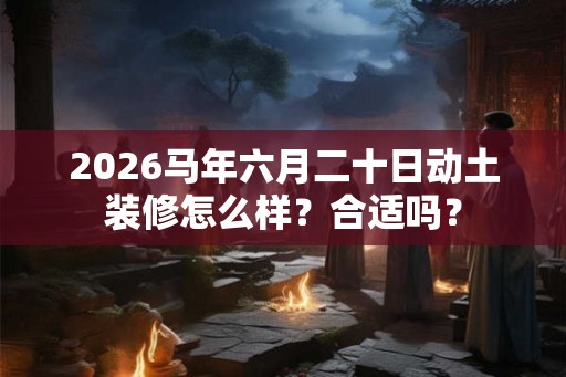 2026马年六月二十日动土装修怎么样?合适吗? 2026马年六月二十日动土装修怎么样?合适吗?