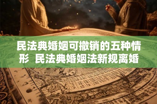 民法典婚姻可撤销的五种情形 民法典婚姻法新规离婚 民法典婚姻可撤销的五种情形 民法典婚姻法新规离婚