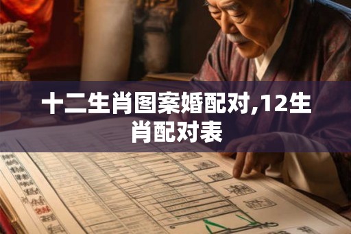 十二生肖图案婚配对,12生肖配对表