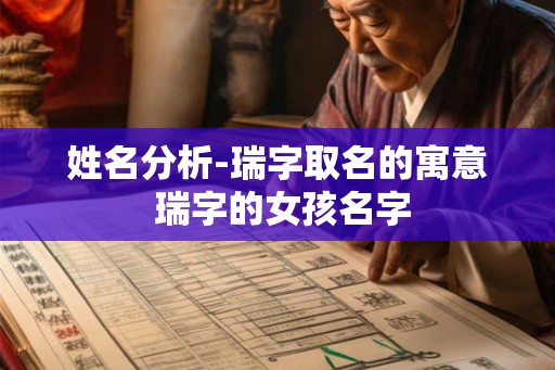 姓名分析-瑞字取名的寓意 瑞字的女孩名字 姓名分析-瑞字取名的寓意 瑞字的女孩名字