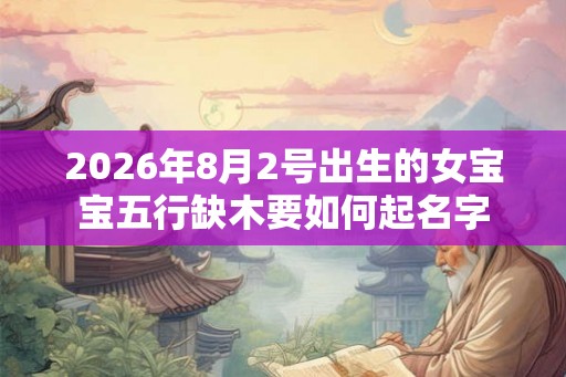 2026年8月2号出生的女宝宝五行缺木要如何起名字