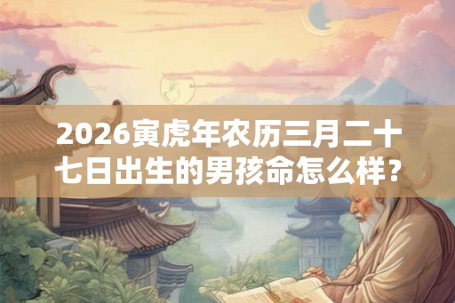2026寅虎年农历三月二十七日出生的男孩命怎么样? 2026寅虎年农历三月二十七日出生的男孩命怎么样?