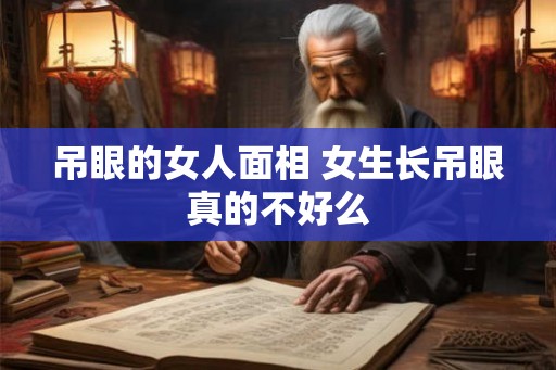 吊眼的女人面相 女生长吊眼真的不好么