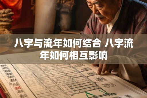 八字与流年如何结合 八字流年如何相互影响