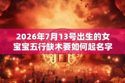 2026年7月13号出生的女宝宝五行缺木要如何起名字