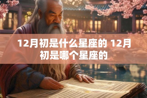 12月初是什么星座的 12月初是哪个星座的
