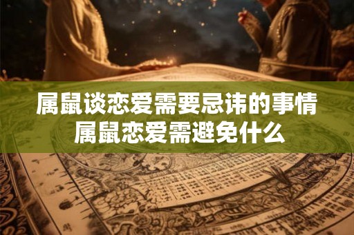 属鼠谈恋爱需要忌讳的事情 属鼠恋爱需避免什么