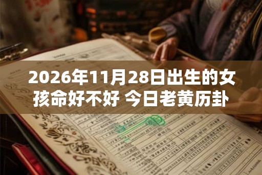 2026年11月28日出生的女孩命好不好 今日老黄历卦象怎么样