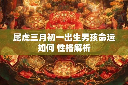 属虎三月初一出生男孩命运如何 性格解析 属虎三月初一出生男孩命运如何 性格解析