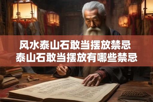 风水泰山石敢当摆放禁忌 泰山石敢当摆放有哪些禁忌