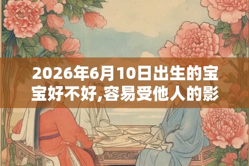 2026年6月10日出生的宝宝好不好,容易受他人的影响 2026年6月10日出生的宝宝好不好,容易受他人的影响