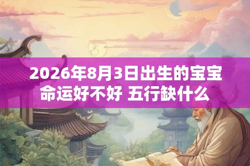 2026年8月3日出生的宝宝命运好不好 五行缺什么