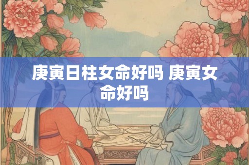 庚寅日柱女命好吗 庚寅女命好吗