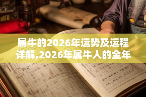 属牛的2026年运势及运程详解,2026年属牛人的全年运势详解 属牛的2026年运势及运程详解,2026年属牛人的全年运势详解
