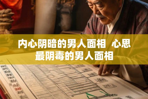 内心阴暗的男人面相 心思最阴毒的男人面相 内心阴暗的男人面相 心思最阴毒的男人面相
