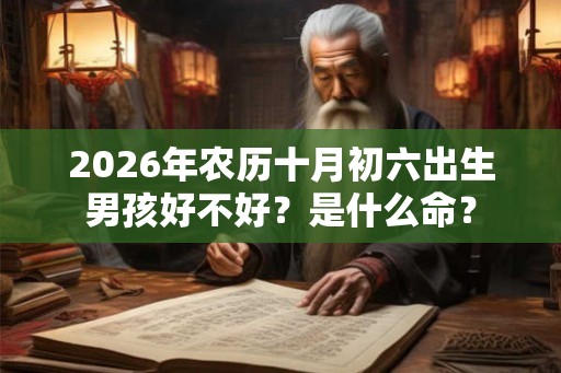 2026年农历十月初六出生男孩好不好？是什么命？