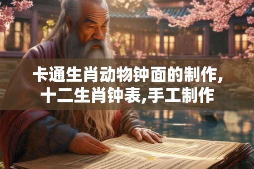卡通生肖动物钟面的制作,十二生肖钟表,手工制作