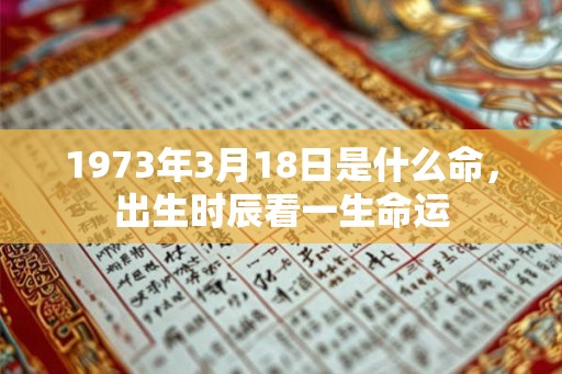1973年3月18日是什么命,出生时辰看一生命运 1973年3月18日是什么命,出生时辰看一生命运