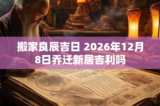 搬家良辰吉日 2026年12月8日乔迁新居吉利吗