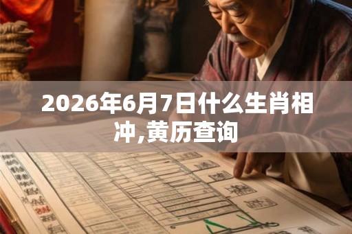 2026年6月7日什么生肖相冲,黄历查询