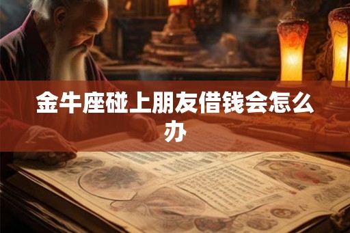 金牛座碰上朋友借钱会怎么办