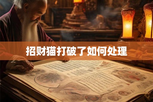 招财猫打破了如何处理