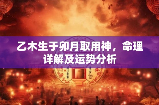 乙木生于卯月取用神，命理详解及运势分析