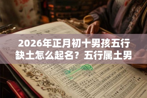 2026年正月初十男孩五行缺土怎么起名？五行属土男孩名字推荐