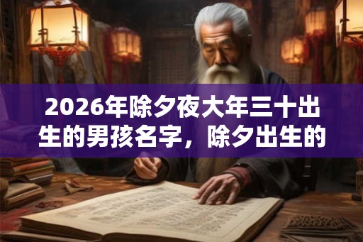 2026年除夕夜大年三十出生的男孩名字，除夕出生的男孩好吗？