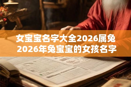 女宝宝名字大全2026属兔 2026年兔宝宝的女孩名字有哪些