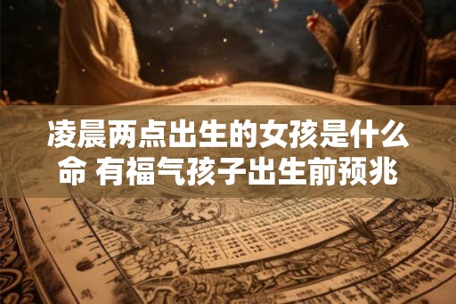 凌晨两点出生的女孩是什么命 有福气孩子出生前预兆 凌晨两点出生的女孩是什么命 有福气孩子出生前预兆