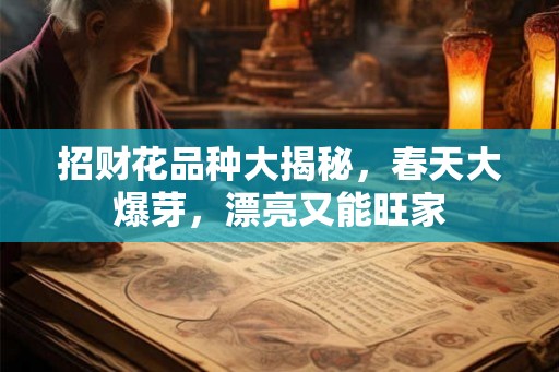 招财花品种大揭秘，春天大爆芽，漂亮又能旺家