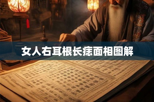 女人右耳根长痣面相图解