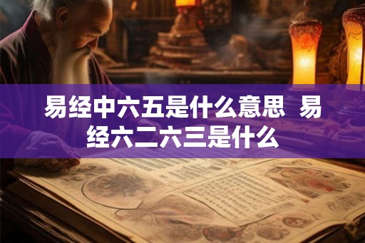 易经中六五是什么意思  易经六二六三是什么