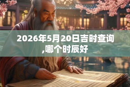 2026年5月20日吉时查询,哪个时辰好