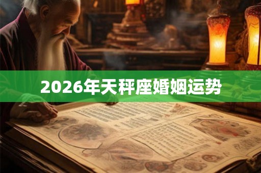 2026年天秤座婚姻运势