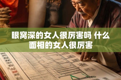 眼窝深的女人很厉害吗 什么面相的女人很厉害