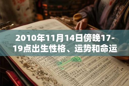 2010年11月14日傍晚17-19点出生性格、运势和命运