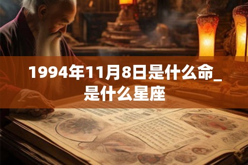 1994年11月8日是什么命_是什么星座