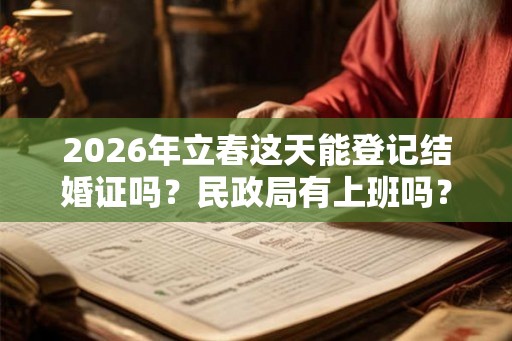 2026年立春这天能登记结婚证吗？民政局有上班吗？