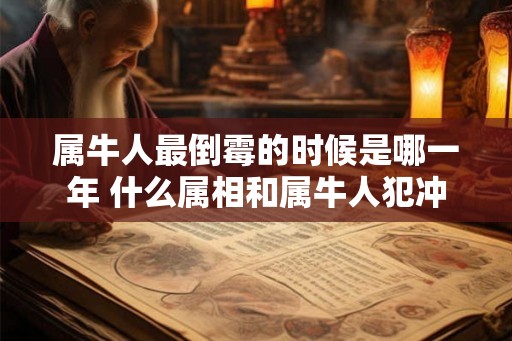属牛人最倒霉的时候是哪一年 什么属相和属牛人犯冲