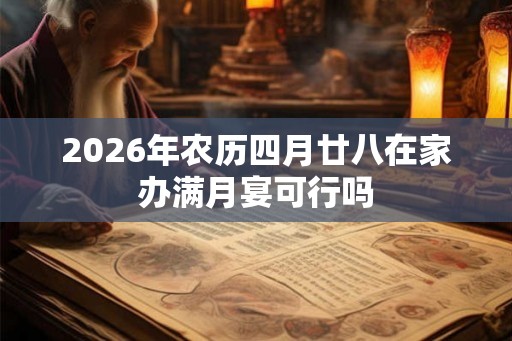 2026年农历四月廿八在家办满月宴可行吗