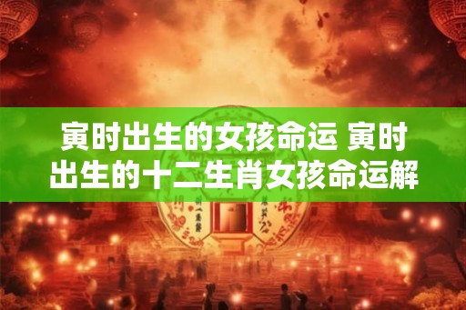 寅时出生的女孩命运 寅时出生的十二生肖女孩命运解析