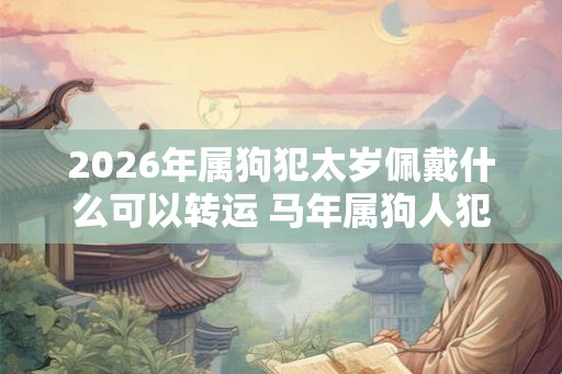 2026年属狗犯太岁佩戴什么可以转运 马年属狗人犯太岁带什么好