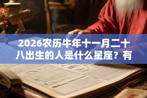 2026农历牛年十一月二十八出生的人是什么星座？有什么性格特点？