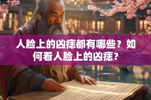 人脸上的凶痣都有哪些？如何看人脸上的凶痣？