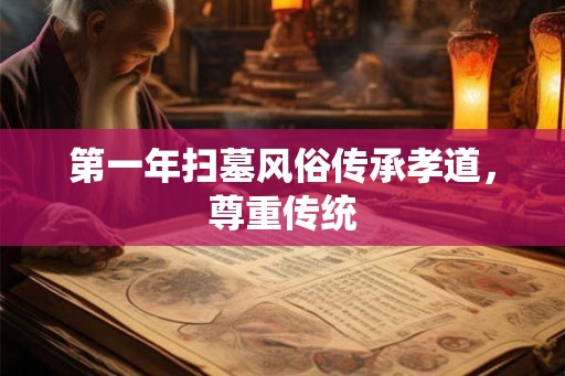 第一年扫墓风俗传承孝道，尊重传统