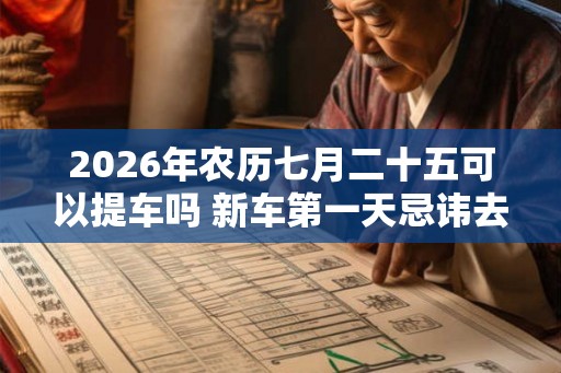 2026年农历七月二十五可以提车吗 新车第一天忌讳去的地方