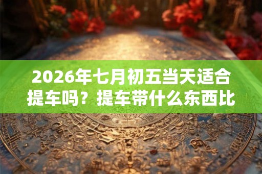 2026年七月初五当天适合提车吗?提车带什么东西比较吉利 2026年七月初五当天适合提车吗?提车带什么东西比较吉利